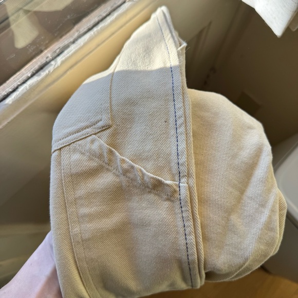 Zara Butter Yellow Cream Wide-Leg Pants - Picture 14 of 14